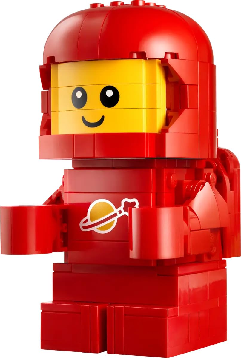 LEGO Up-Scaled Baby Astronaut 40767 outfit with space logo ideal for display