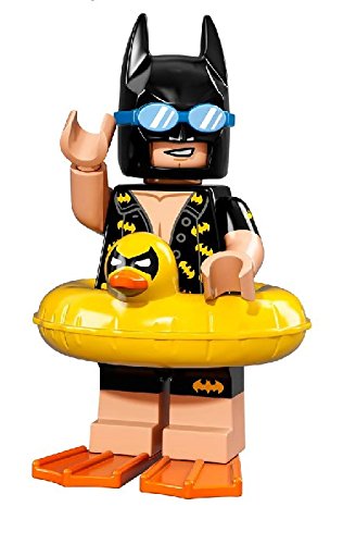LEGO Vacation Batman minifigure from The Batman Movie, bagged for display or play