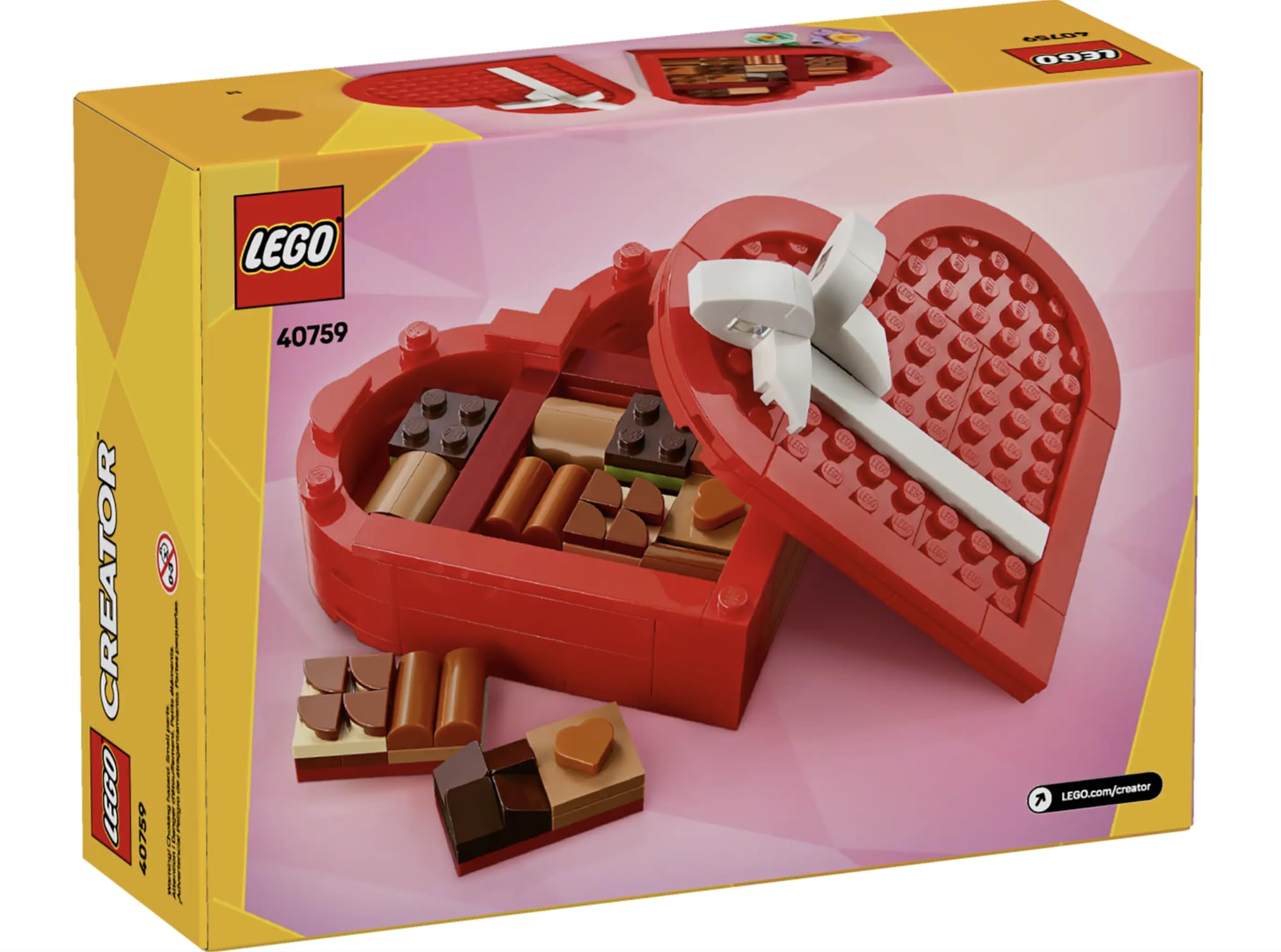 LEGO Valentine’s Day Box is suitable for ages 7+, inspiring creative display and gifting.