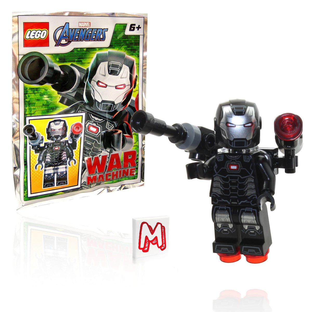 LEGO War Machine figure with blasters for action-packed play.
