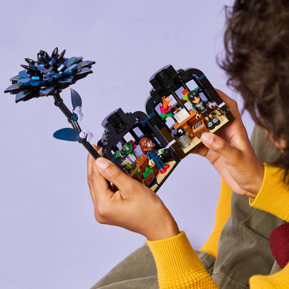 LEGO Wednesday Addams minidoll enables dramatic storytelling adventures.