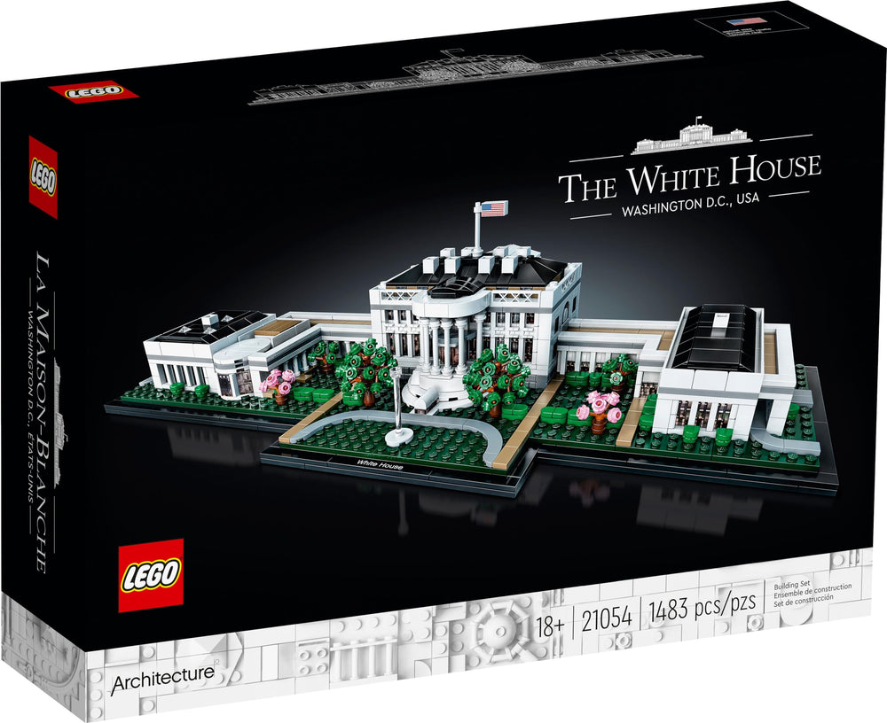 LEGO White House 21054 east wing section with connecting arches.
