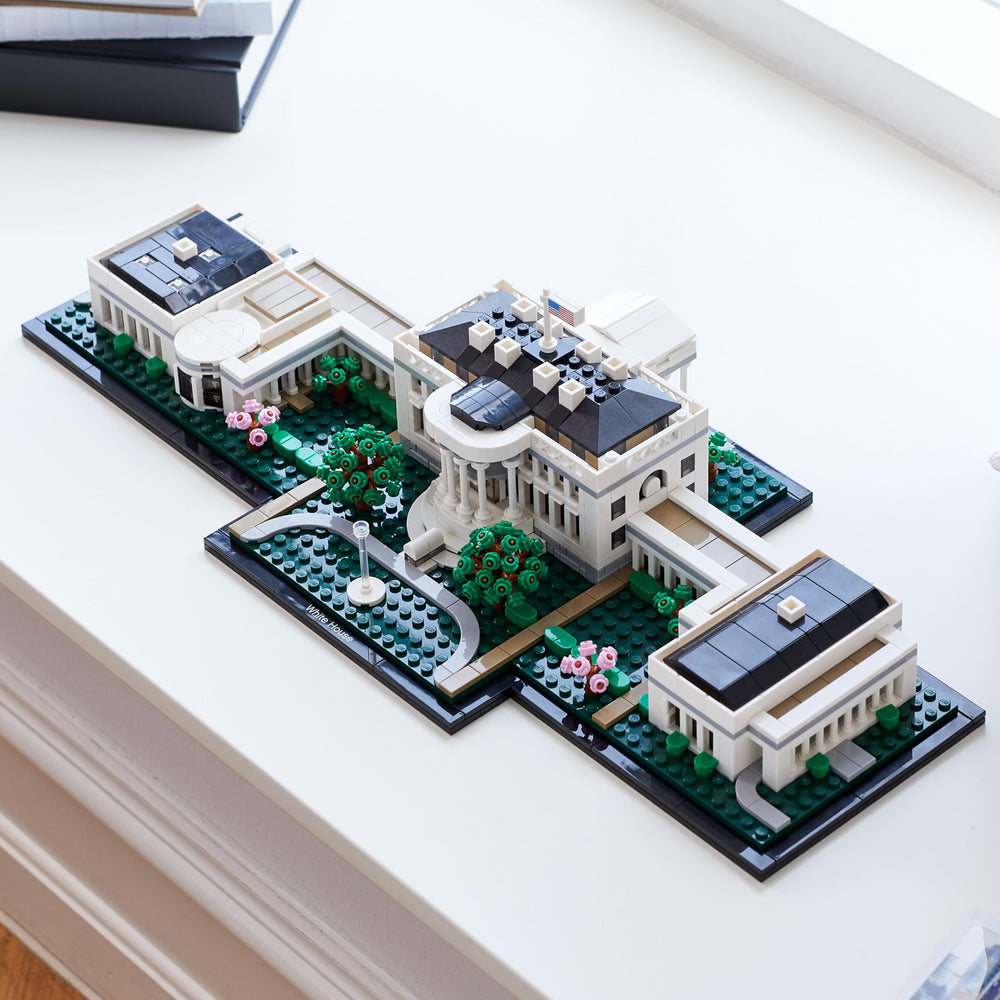 LEGO White House 21054 west wing section with colonnades.
