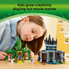 LEGO Elphaba minidoll joins Emerald City scenes for new narratives.