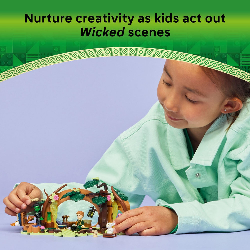 LEGO Wicked forest animal figures enhance realistic forest setups.