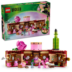 LEGO Wicked Glinda Elphaba dormitory open trunk showcases imaginative play and display