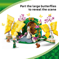 LEGO Wicked Glinda's Wedding Day cake and details for pretend celebrations.
