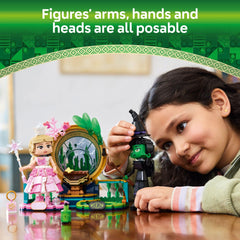 LEGO Wicked Oz window scene provides a backdrop for action and storytelling.