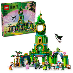 LEGO Wicked Welcome to Emerald City tower scene for imaginative play and storytelling.