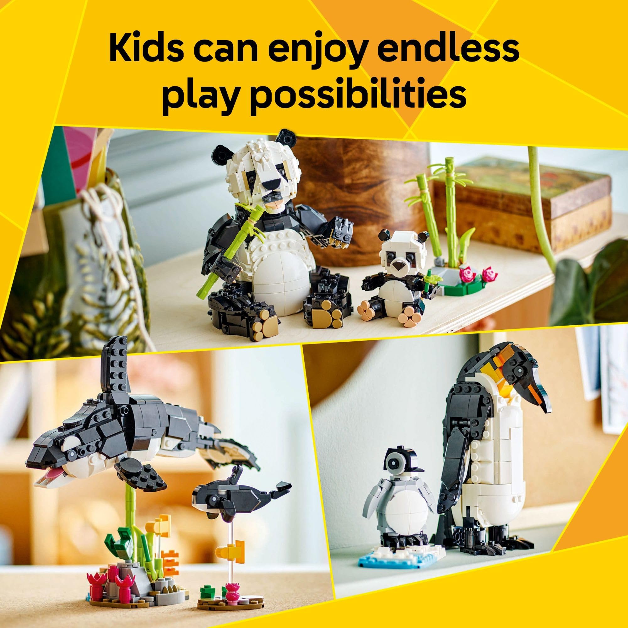 LEGO Creator Panda bamboo stalks highlighting habitat detail