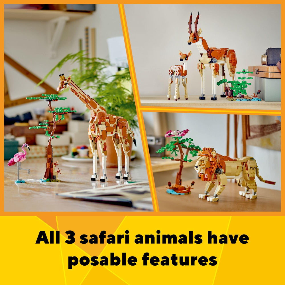LEGO Creator 3-in-1 Wild Safari Animals: baby gazelle pair adds family storytelling