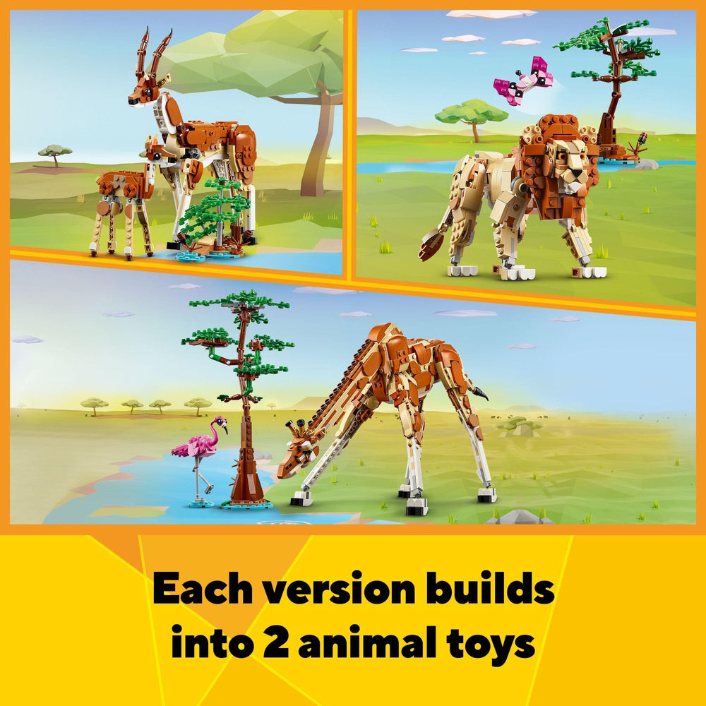 LEGO Creator 3-in-1 Wild Safari Animals: butterfly helps extend safari-themed adventures