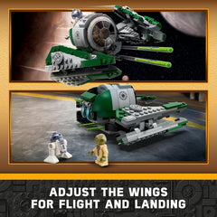 LEGO Yoda's Jedi Starfighter opening cockpit for easy figure placement