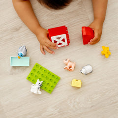 LEGO DUPLO Town Farm pig figure supports hands-on role-play
