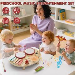 Lehoo Castle baby drum set cymbal highlights engaging, resonant tones ideal for group play.