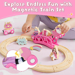 Lehoo Castle wooden train track bridge: compatible with major brands for bigger modular adventures.