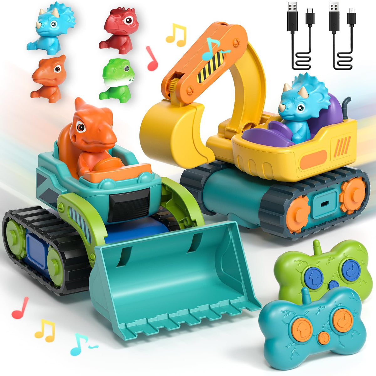 Lehoo Castle RC excavator toy for toddlers encouraging indoor motor skills.
