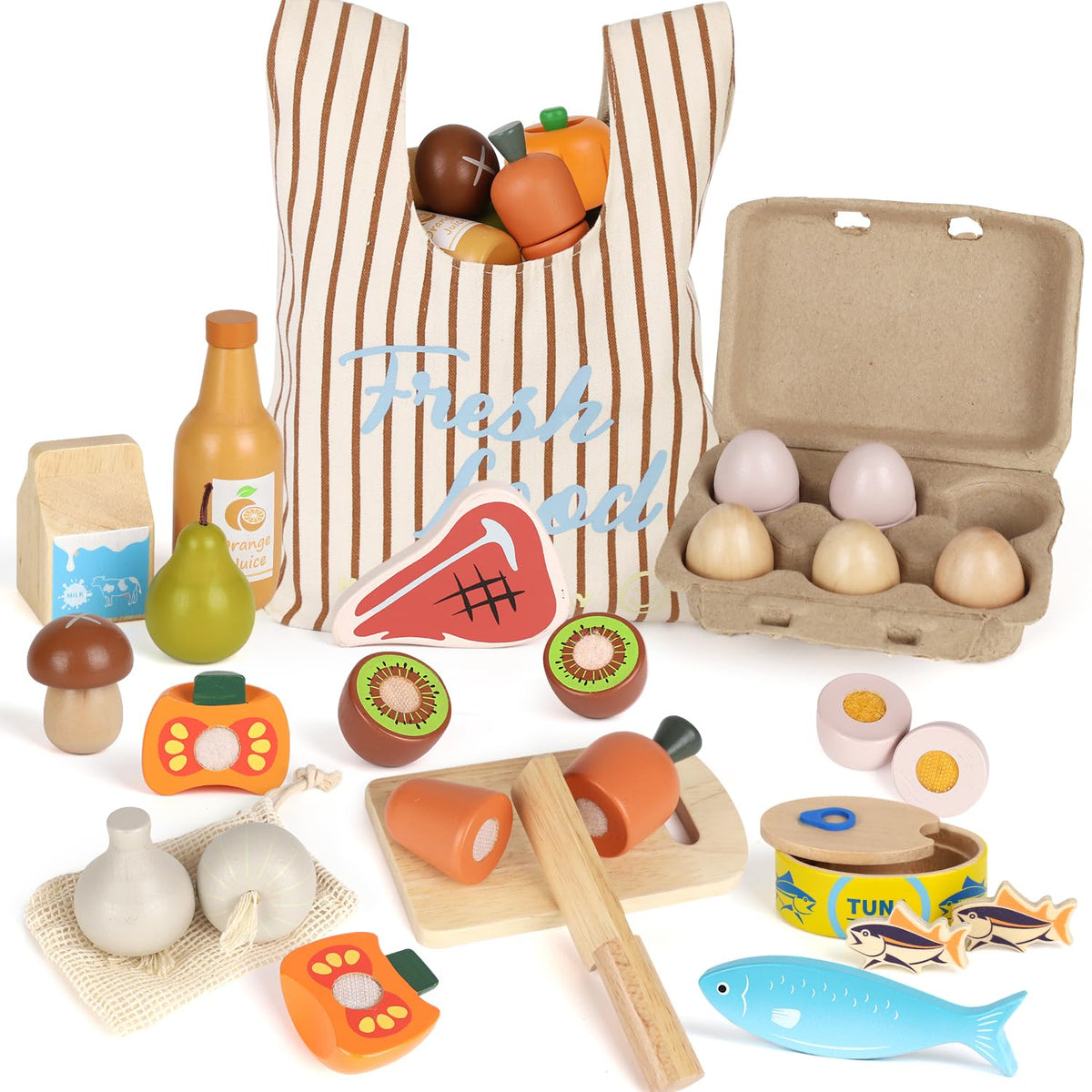 Lehoo Castle cutting knife and board for safe pretend kitchen play and easy fruit prep.