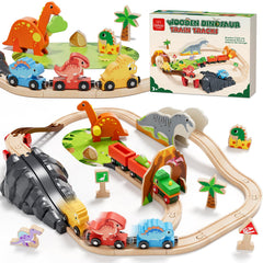 Lehoo Castle Dinosaur Train Set gift packaging for easy gifting