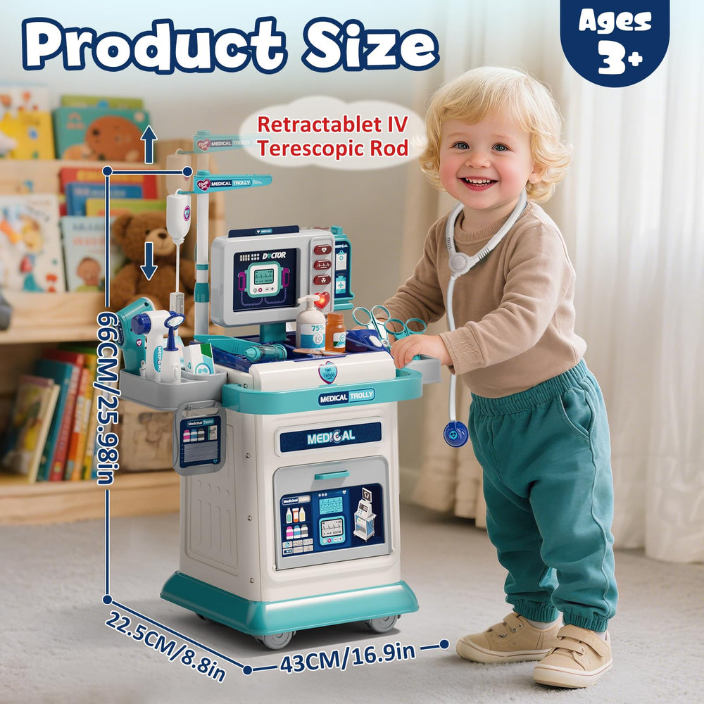 Lehoo Castle Doctor Kit 4-wheel cart in action with smooth mobility.
