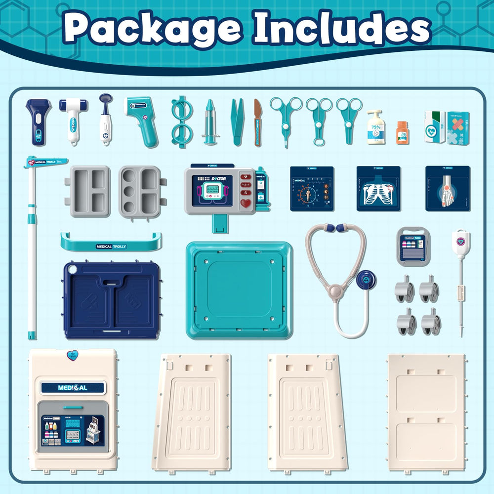 Lehoo Castle Doctor Kit interchange cards expand play scenarios.