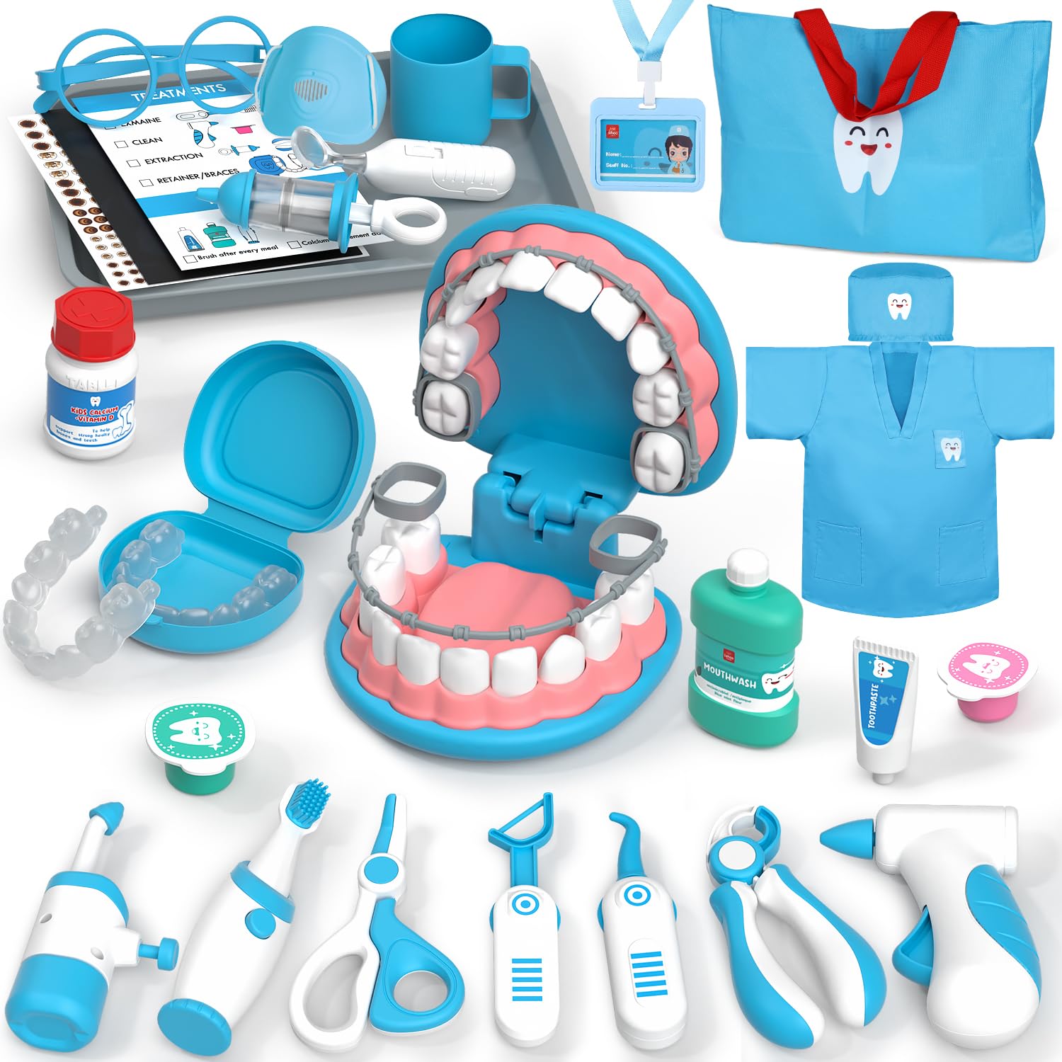 Lehoo Castle Doctor Kit open box scene inspires imaginative pretend play