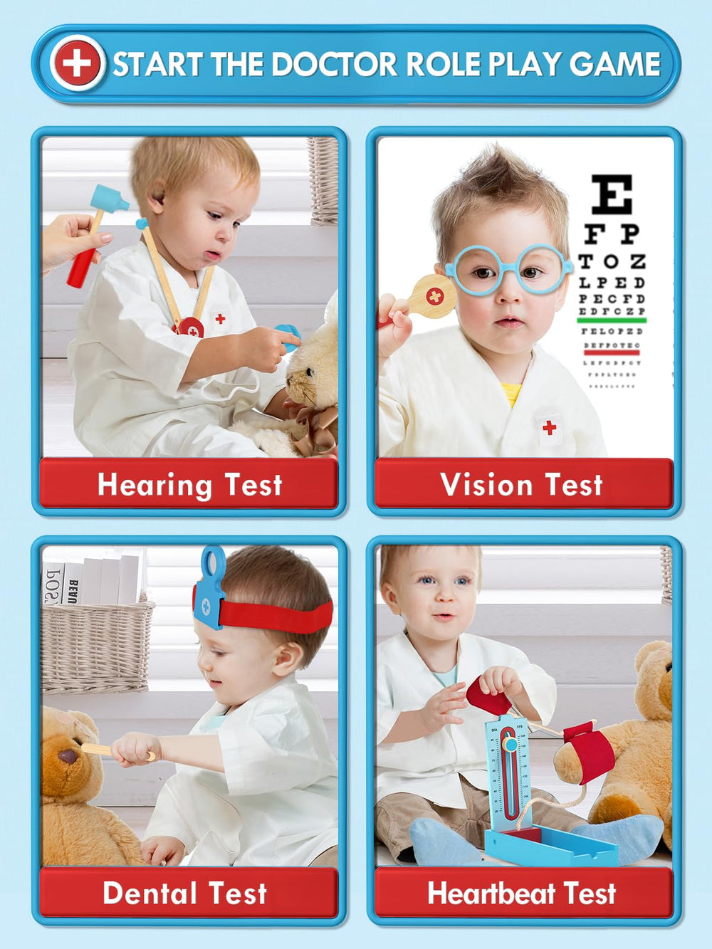 Lehoo Castle organ cards help kids identify body parts during play.