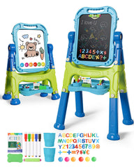 Lehoo Castle easel doublesided rotatable for shared art sessions.