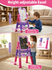 Lehoo Castle Easel sturdy ABS base provides stable play