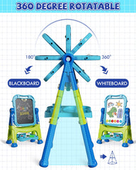 Lehoo Castle easel converts to tabletop for compact spaces.