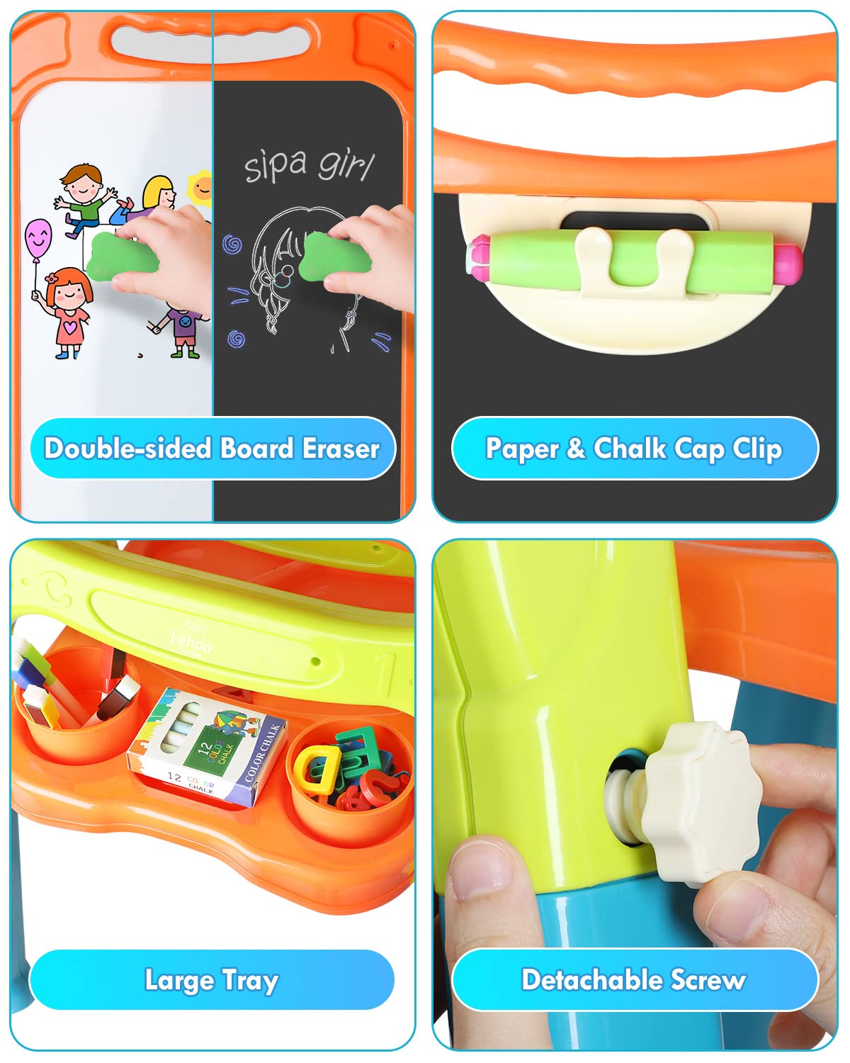 Lehoo Castle Easel in tabletop mode for compact indoor use