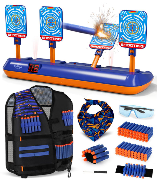 Lehoo Castle electronic targets base stabilizes play for intense Nerf sessions
