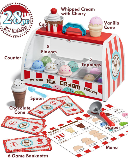 Lehoo Castle ice-cream scoops with vibrant colors to inspire flavor storytelling