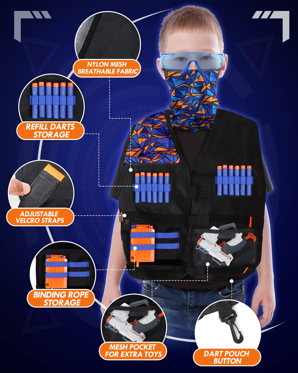 Lehoo Castle kid vest keeps players comfortable during competitive rounds