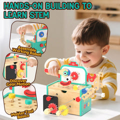 Lehoo Castle screwdriver and bolts encourage problem-solving through play.