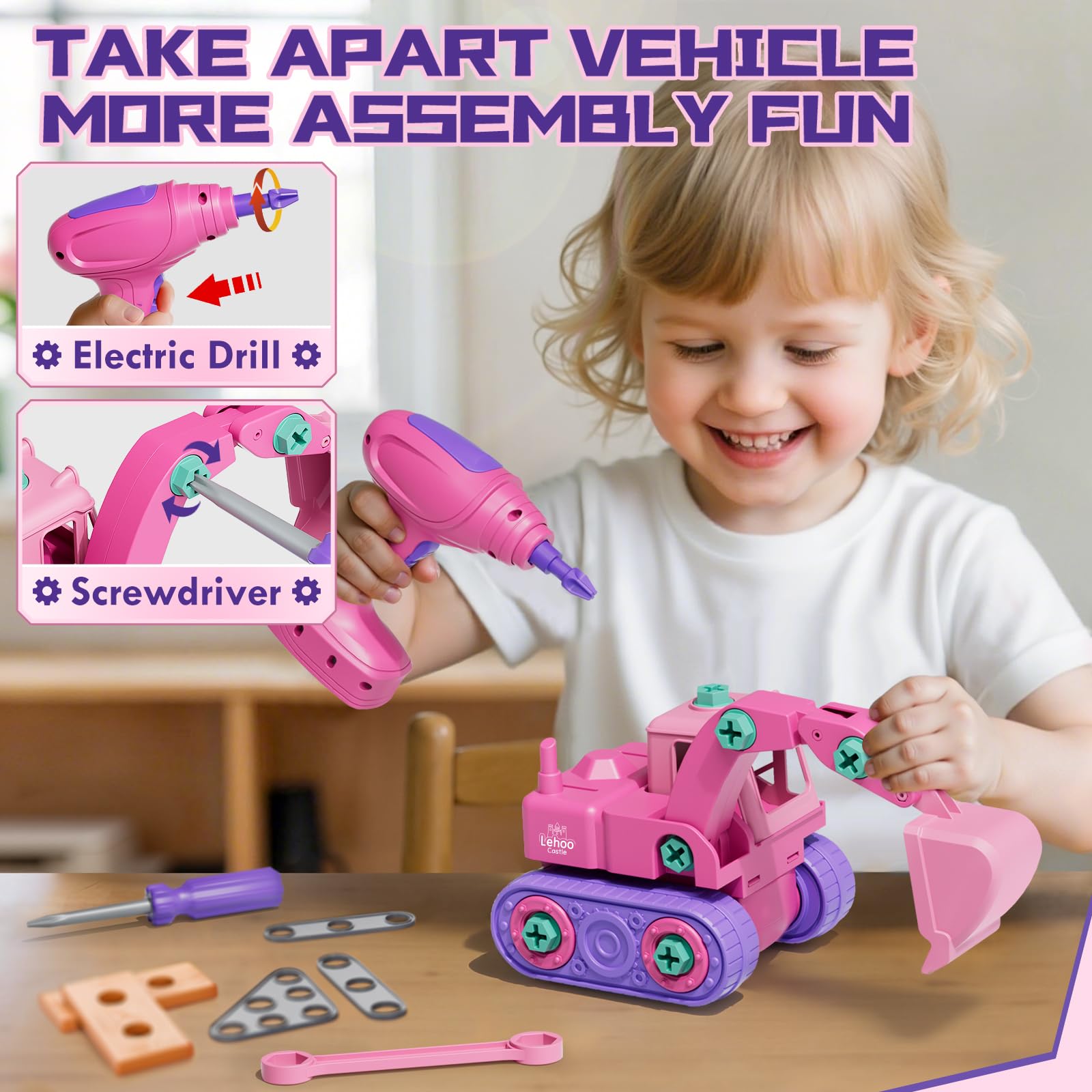 Lehoo Castle mini workbench supports tidy, organized play sessions