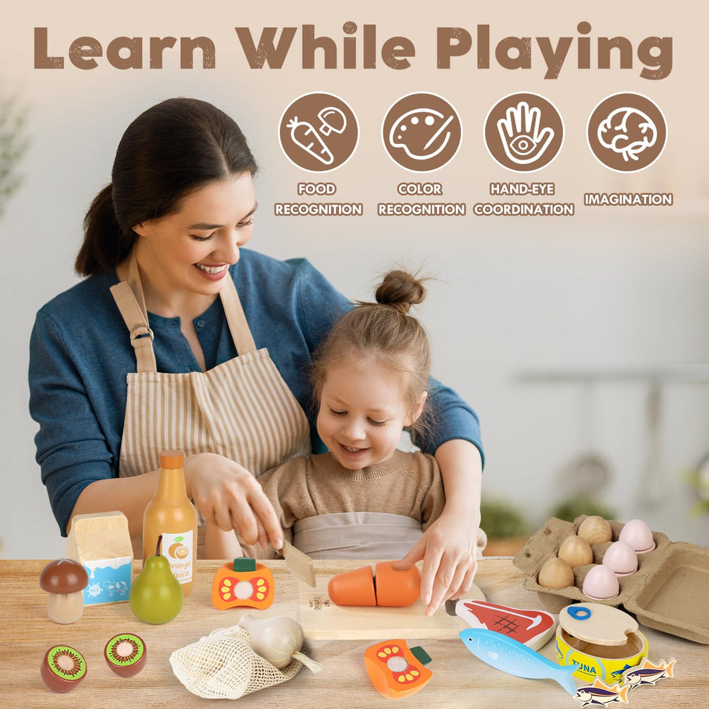 Lehoo Castle orange juice and milk toys add authenticity to kid-friendly grocery play.