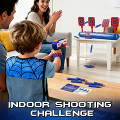 Lehoo Castle safety glasses protect young players during exciting Nerf rounds