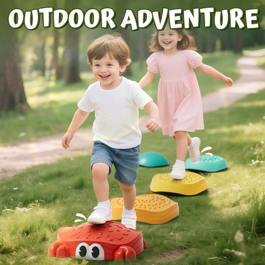 Lehoo Castle stepping stones with non-slip base ensure safe footing on any surface
