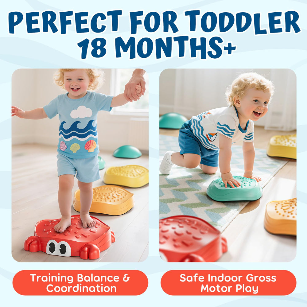 Lehoo Castle stepping stones reinforced inner structure for lasting durability during family play