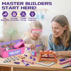 Lehoo Castle toy hammer and screw set encourages fine motor skills