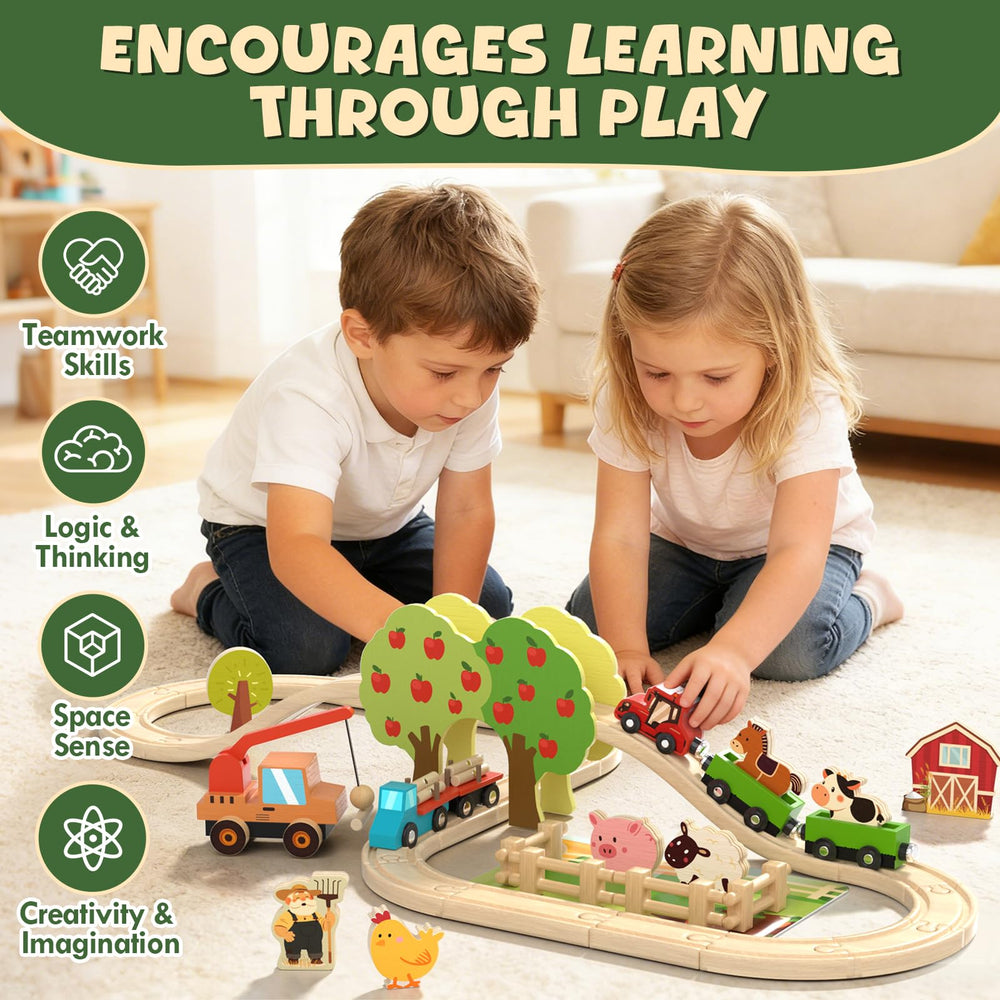 Lehoo Castle train cars with animals boost pretend play and storytelling