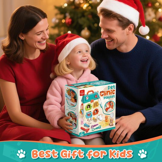 Lehoo Castle Vet Playset keys and rooms for unlocking play