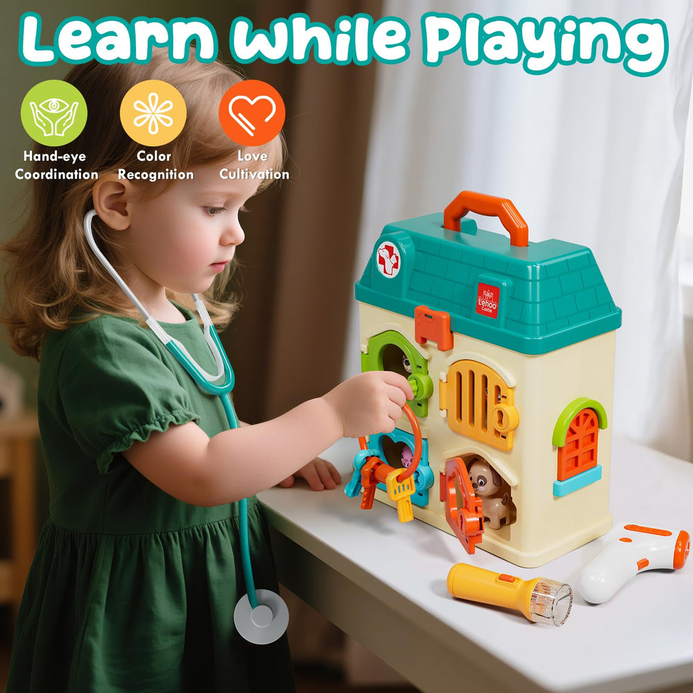 Lehoo Castle Vet Playset encourages kids to explore pet care concepts