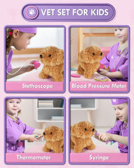 Lehoo Castle wooden medical tools kit featuring thermometer and syringes for realistic pretend.