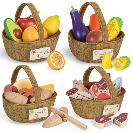 Lehoo Castle avocado play food for pretend cooking and sorting fun