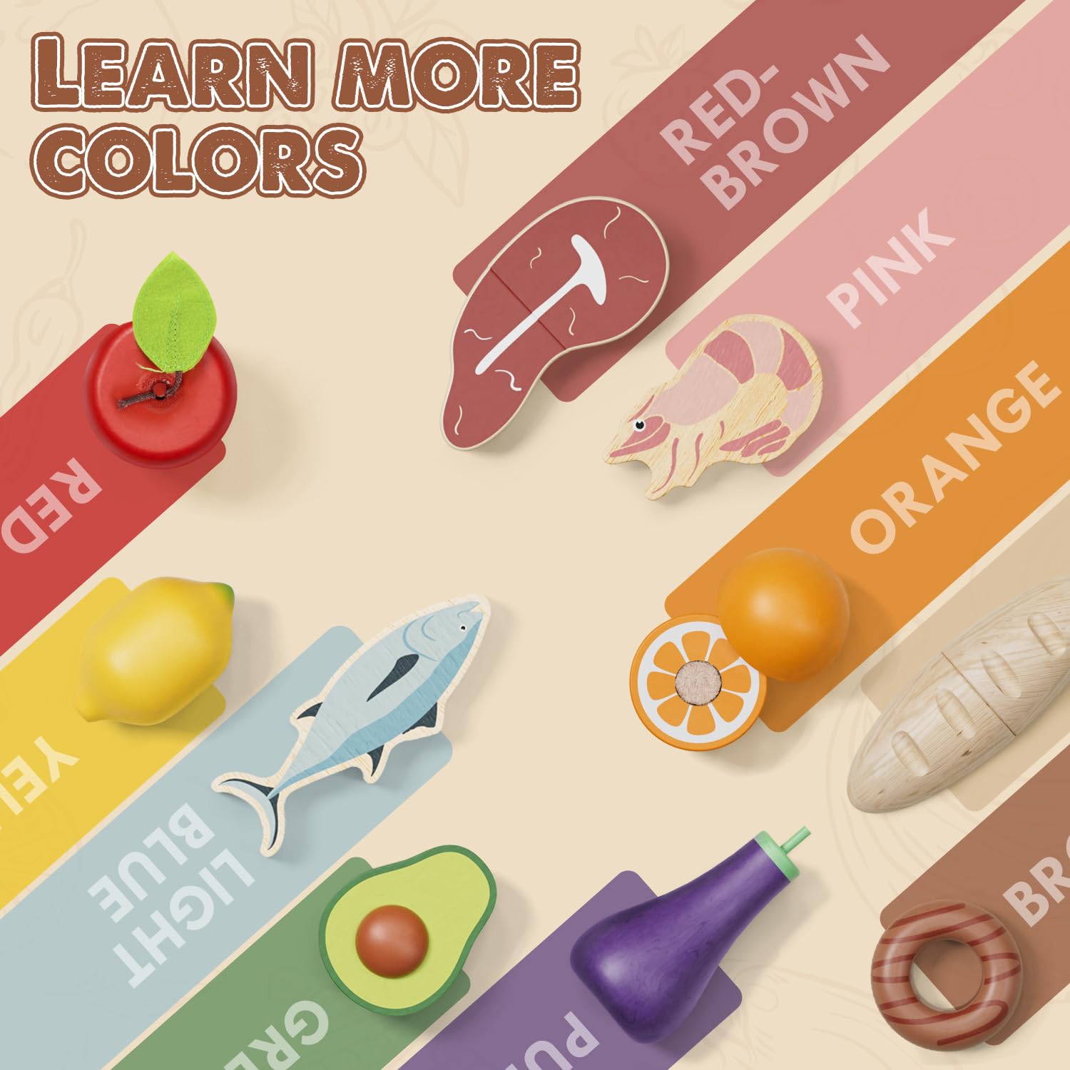 Lehoo Castle carrots play food for fine motor and pretend cooking