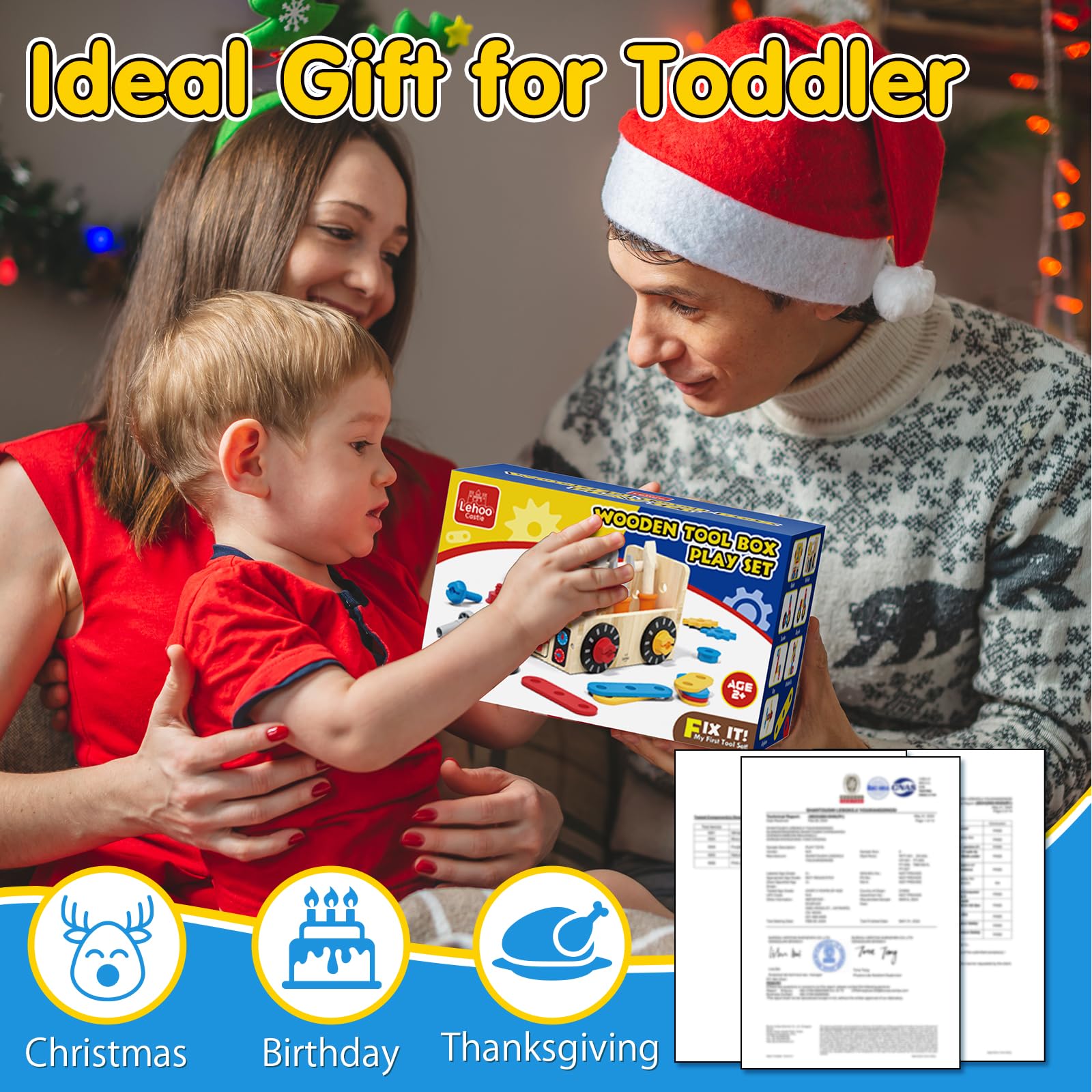 Lehoo Castle wooden short boards for varied construction play and creativity.