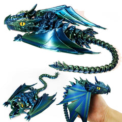 LehuoMaker dragon wings posed for dynamic display and interactive posing.