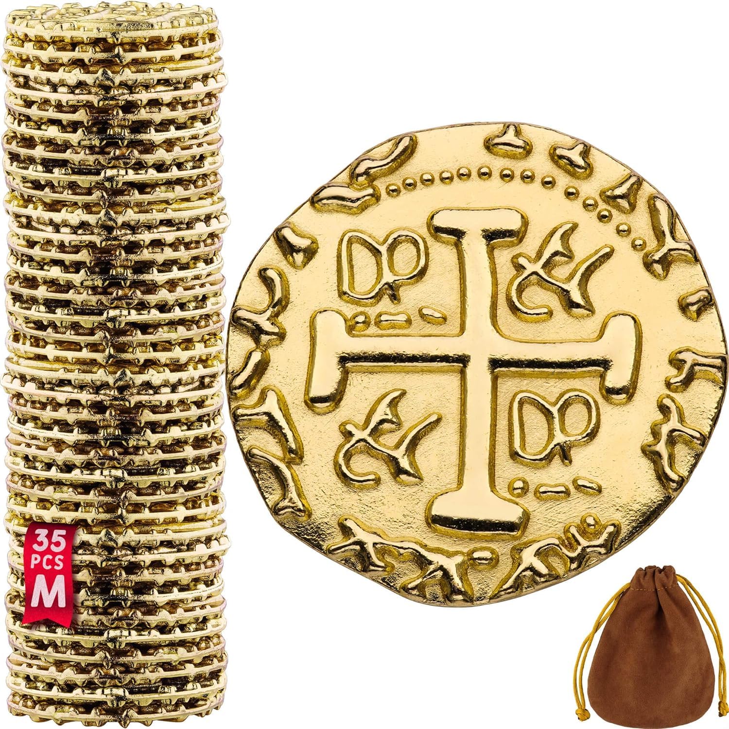 Leib Games metal pirate coins pack with realistic gold look for games